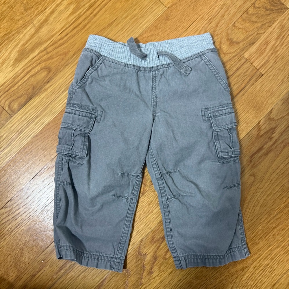Hanna Andersson 18-24 Months Gray Cargo Cotton Pants